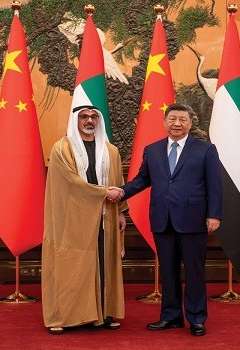الرئيس الصيني وولي عهد أبوظبي