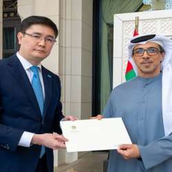 رئيس الدولة يتلقى رسالة خطية من الرئيس الكازاخستاني