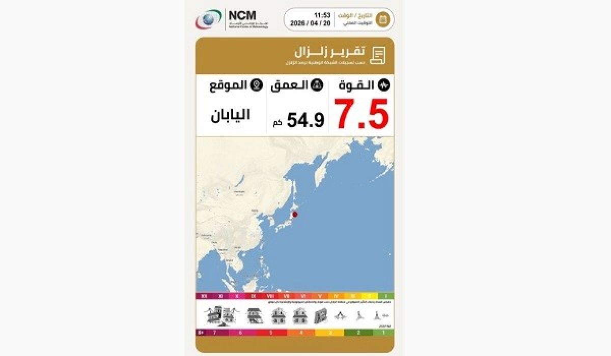 تسونامي يقترب من اليابان