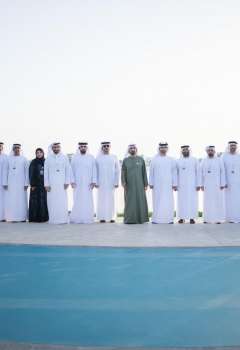 زيارة حاكم دبي لمشروع شاطىء الممزر