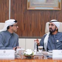 الشيخ محمد بن راشد والشيخ منصور بن زايد