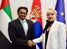 سعادة أحمد حاتم المنهالي و معالي ياغودا لازاريفيتش