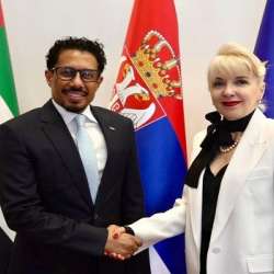 سعادة أحمد حاتم المنهالي و معالي ياغودا لازاريفيتش