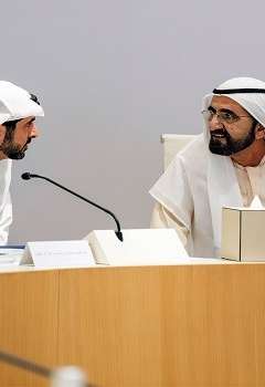 محمد بن راشد وولي عهده