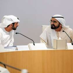 محمد بن راشد وولي عهده