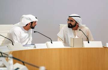 محمد بن راشد وولي عهده