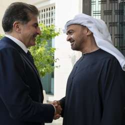 رئيس الدولة يستقبل رئيس إقليم كردستان العراق