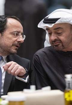 رئيس الإمارات ورئيس قبرص