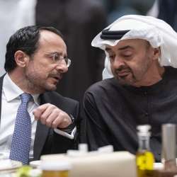 رئيس الإمارات ورئيس قبرص