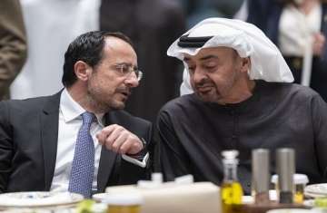 رئيس الإمارات ورئيس قبرص