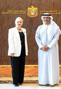 سعيد الهاجري والوزيرة الصربية