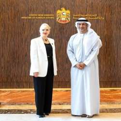 سعيد الهاجري والوزيرة الصربية