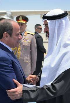 محمد بن زايد والرئيس السيسي