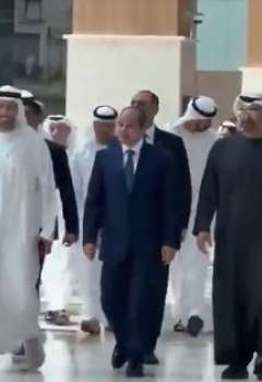 الرئيسان الإماراتي والمصري في مول ياس