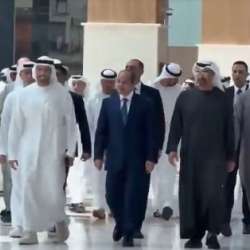 الرئيسان الإماراتي والمصري في مول ياس