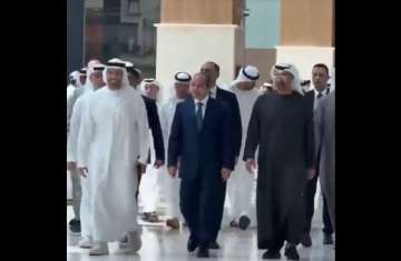 الرئيسان الإماراتي والمصري في مول ياس
