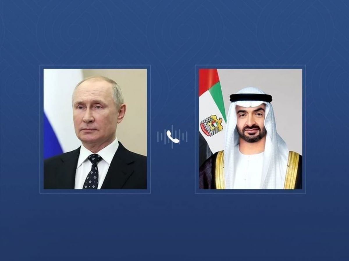 رئيس الإمارات ورئيس روسيا