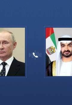 رئيس الإمارات ورئيس روسيا