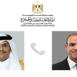 وزيرا خارجية مصر وقطر