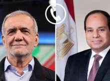 الرئيس المصري ونظيره الإيراني
