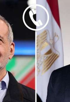 الرئيس المصري ونظيره الإيراني