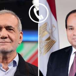 الرئيس المصري ونظيره الإيراني