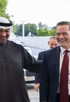 رئيس الإمارات يستقبل المندوب الأمريكي بالأمم المتحدة ويبحثان العلاقات الإستراتيجية