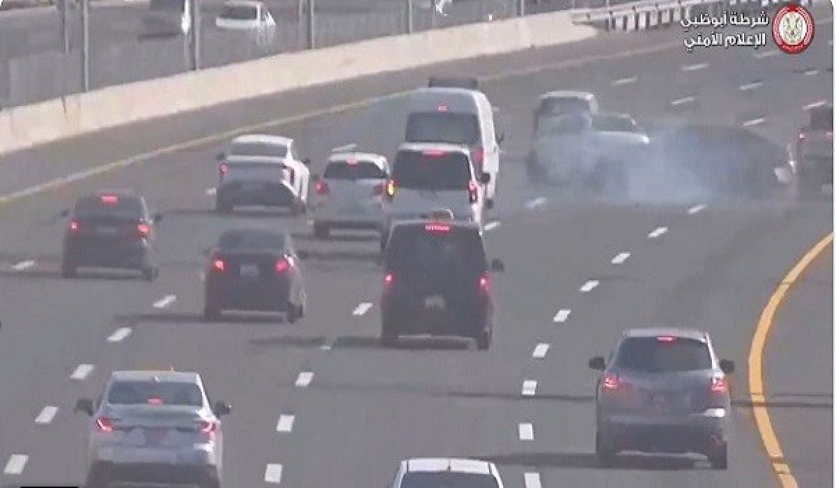 انفجار إطار سيارة