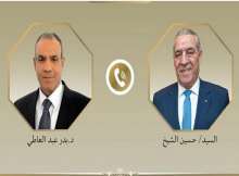 وزير الخارجية المصري يبحث مع نائب رئيس فلسطين تطورات الأوضاع