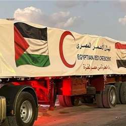 قافلة المساعدات لغزة