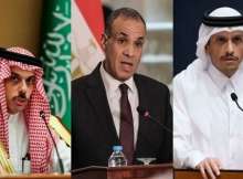 وزراء خارجية قطر ومصر والسعودية