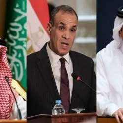 وزراء خارجية قطر ومصر والسعودية