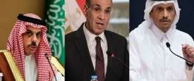 وزراء خارجية قطر ومصر والسعودية