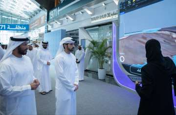 الشيخ حمدان بن محمد يشهد إطلاق منصة التوأم الرقمي