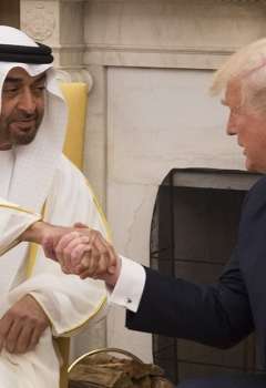 الرئيس الأمريكي والشيخ محمد بن زايد