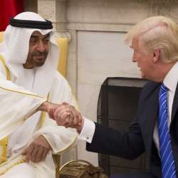 الرئيس الأمريكي والشيخ محمد بن زايد