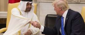 الرئيس الأمريكي والشيخ محمد بن زايد