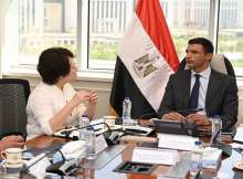 وزير الصناعة المصري ورئيسة الشركة الصينية