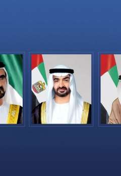 رئيس الدولة ونائباه يهنئون رئيس جنوب السودان بذكرى استقلال بلاده