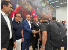 استقبال المنتخب المصري 
