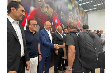 استقبال المنتخب المصري 