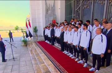 تكريم الرئيس السيسي للمنتخب المصري