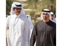 الشيخ محمد بن زايد والشيخ تميم بن حمد - أرشيفية
