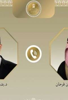 الدكتور بدر عبد العاطي و الأمير فيصل بن فرحان