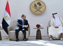 أمير قطر والرئيس المصري