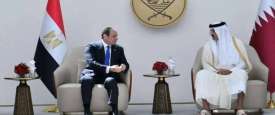 أمير قطر والرئيس المصري
