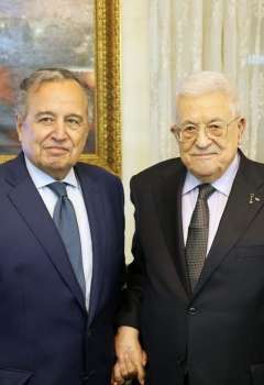 الرئيس الفلسطيني ونبيل فهمي
