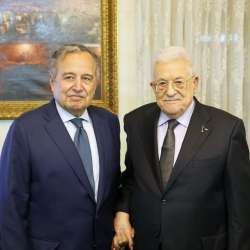 الرئيس الفلسطيني ونبيل فهمي