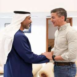 رئيس باراغواي ورئيس جهاز الإمارات للمحاسبة