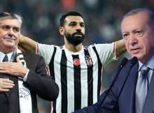 أردوغان وصلاح ورئيس بشكتاش